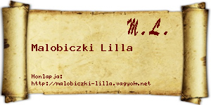 Malobiczki Lilla névjegykártya